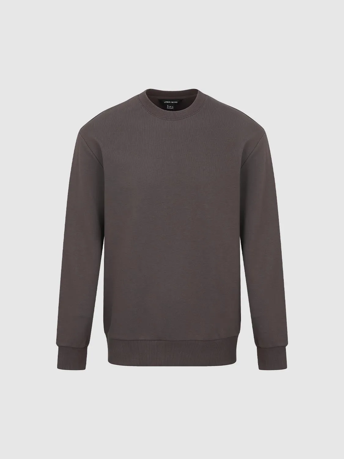 Crew Neck Sweatshirts sold by Urban Revivo product image thumbnail 4