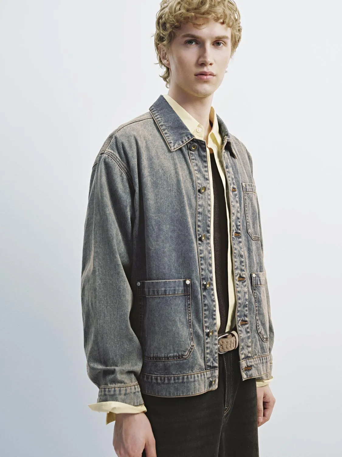 Patch Pockets Oversize Denim Jackets sold by Urban Revivo product image thumbnail 2