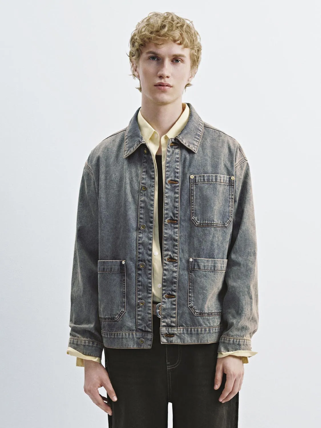 Patch Pockets Oversize Denim Jackets sold by Urban Revivo