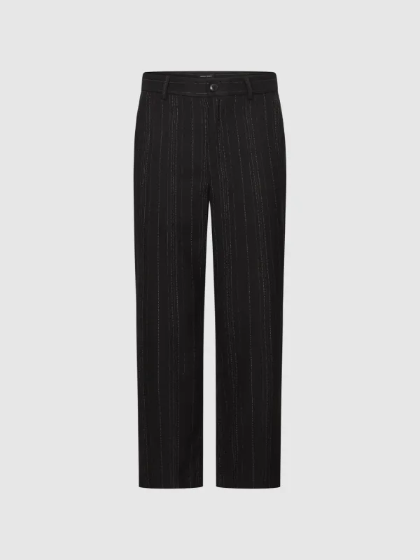 Striped Straight Leg Pants sold by Urban Revivo