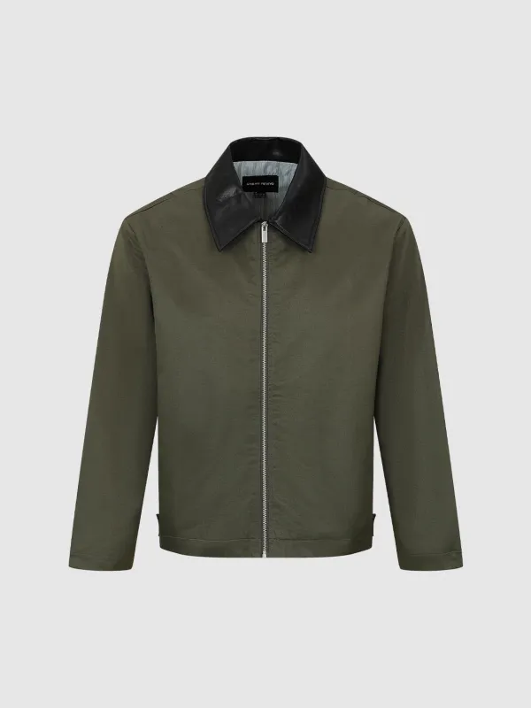 Faux Leather Collar Bomber Jackets sold by Urban Revivo