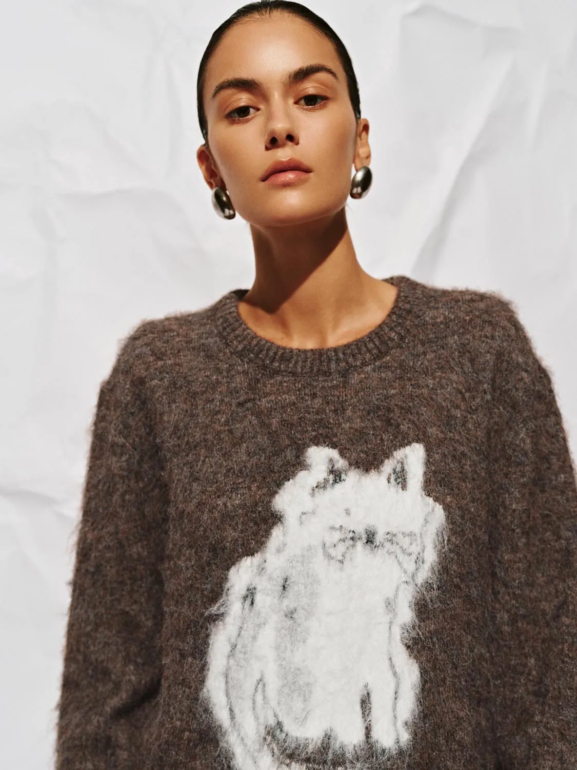 Thick Long Sleeve Knitted T-Shirts sold by Urban Revivo product image thumbnail 3