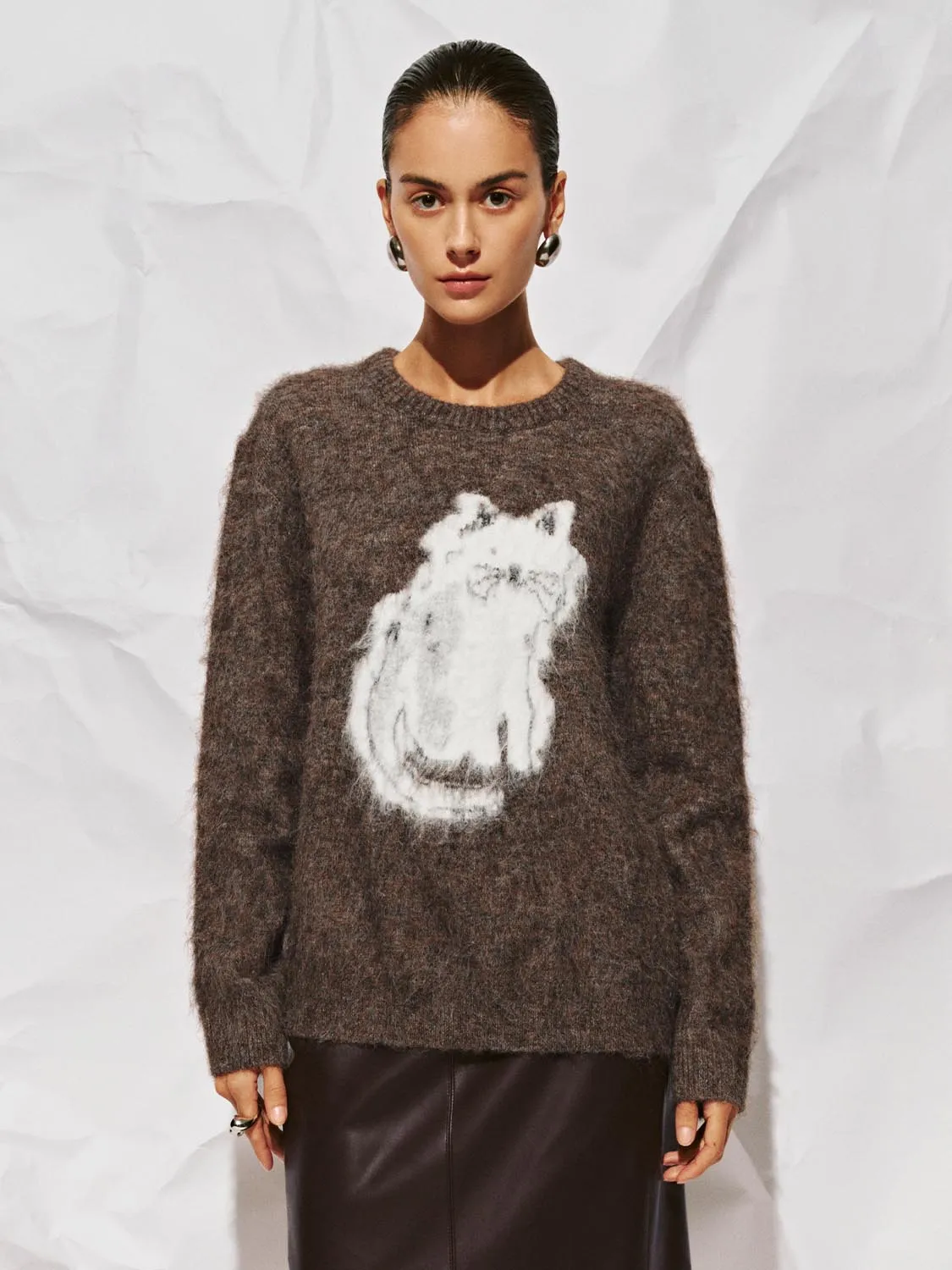 Thick Long Sleeve Knitted T-Shirts sold by Urban Revivo