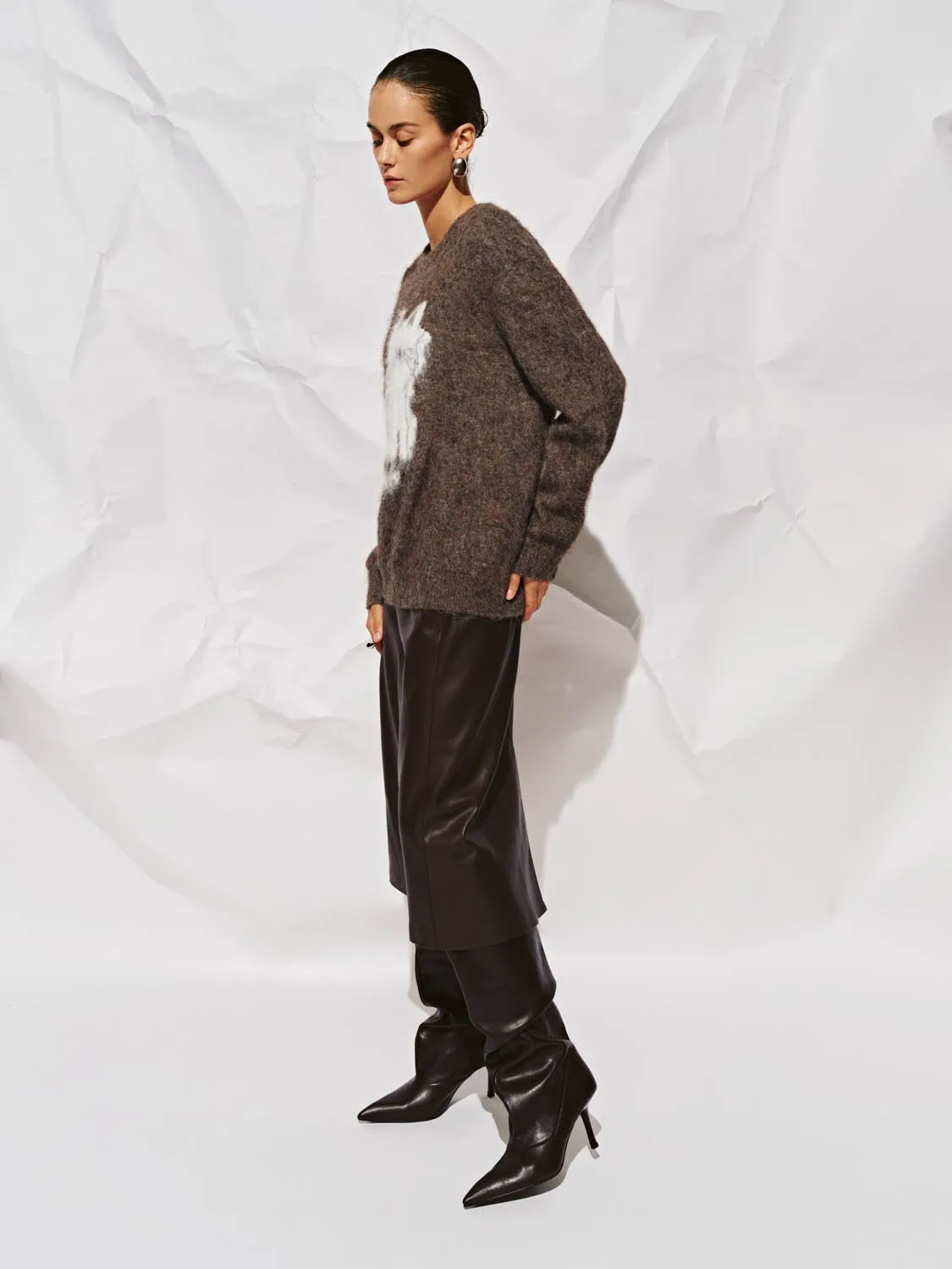 Thick Long Sleeve Knitted T-Shirts sold by Urban Revivo product image thumbnail 5