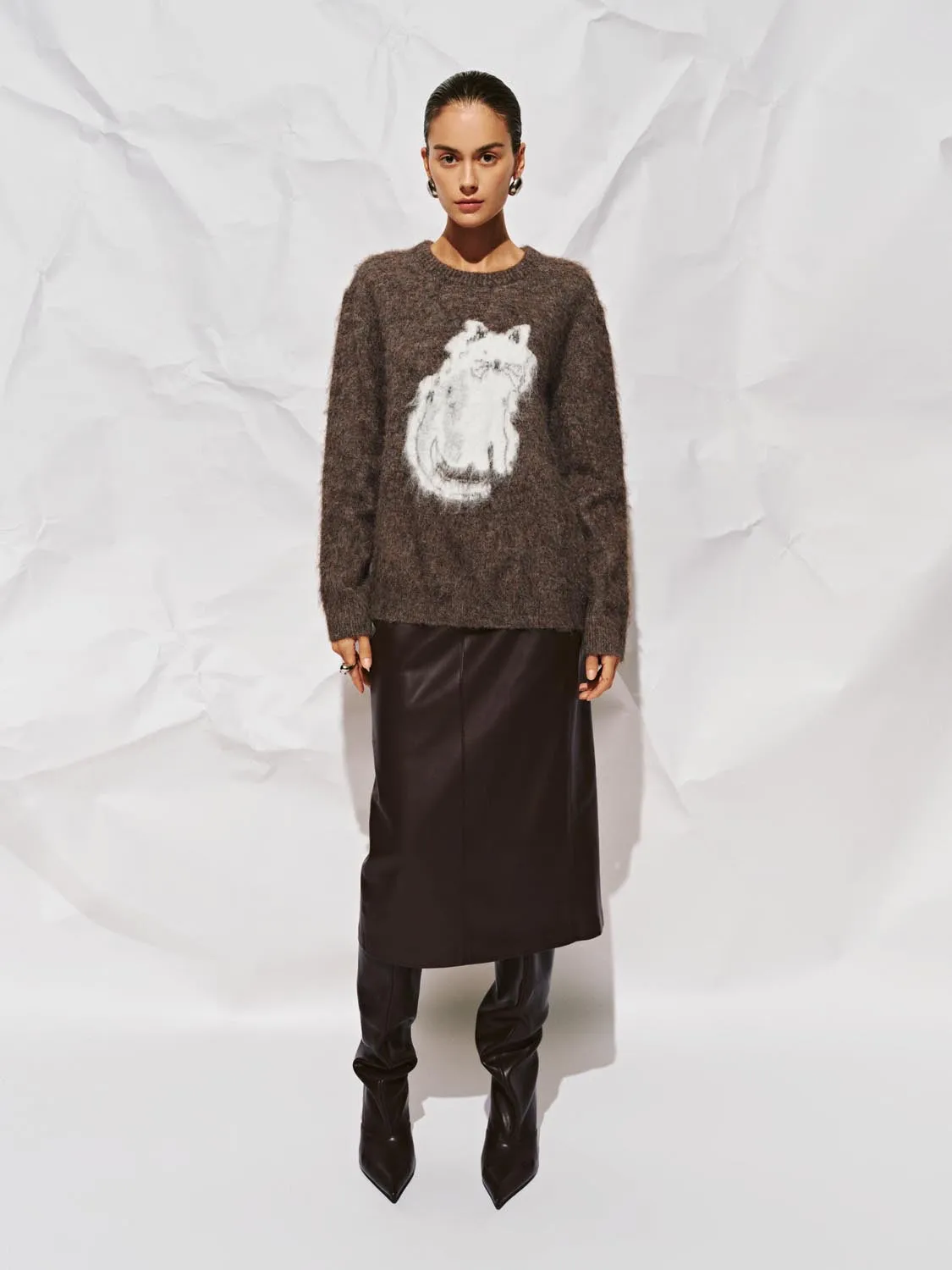 Thick Long Sleeve Knitted T-Shirts sold by Urban Revivo product image thumbnail 4