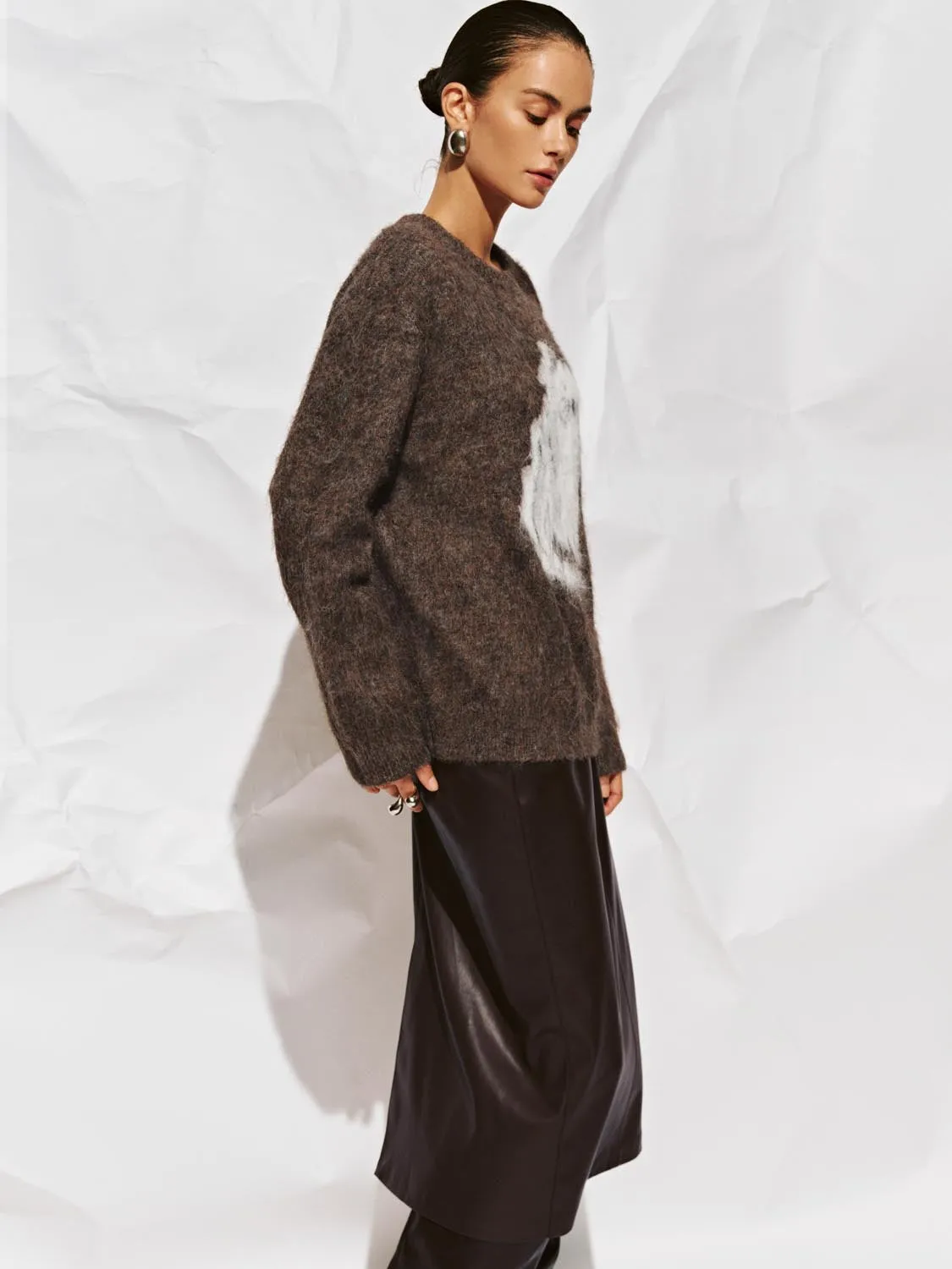 Thick Long Sleeve Knitted T-Shirts sold by Urban Revivo product image thumbnail 2