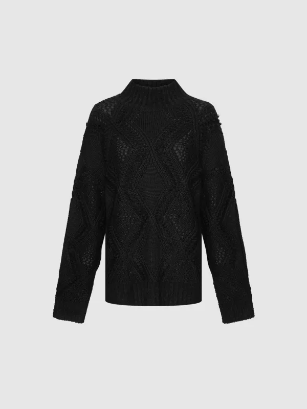 Thick High Neck Knitted T-Shirts sold by Urban Revivo