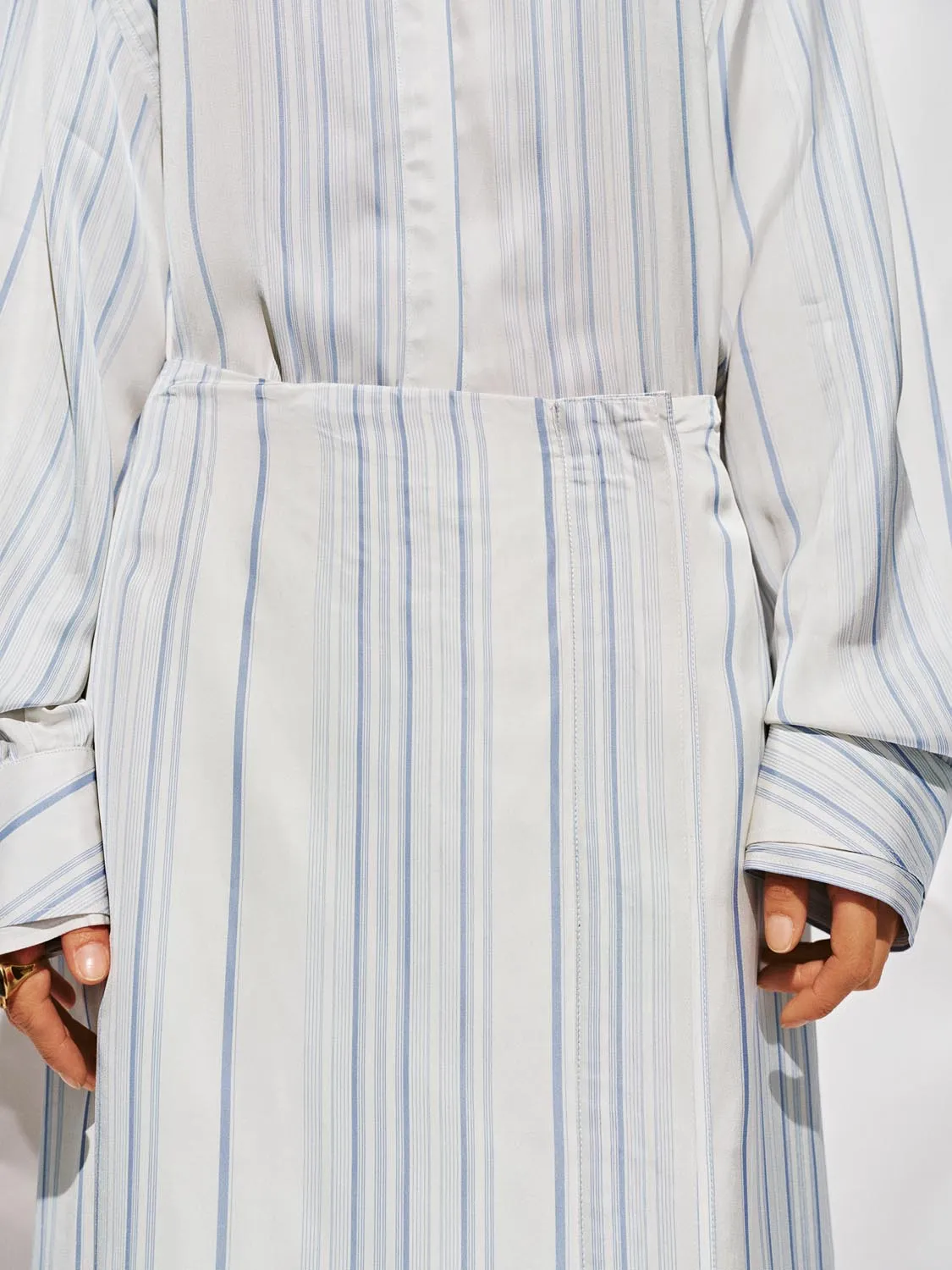 Contrast Striped A-Line Midi Skirts sold by Urban Revivo product image thumbnail 5