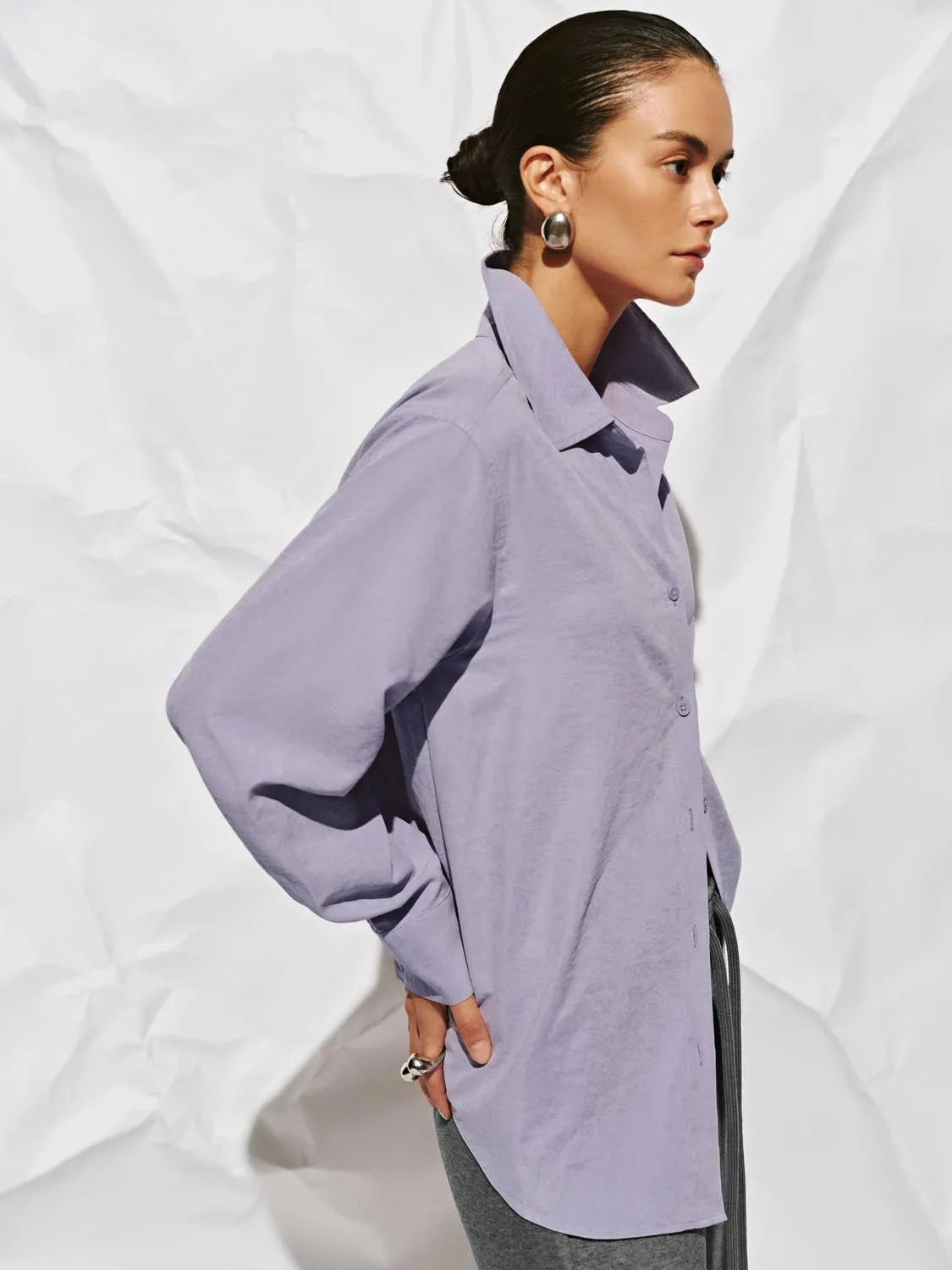 Button Up Loose Fit Shirts sold by Urban Revivo product image thumbnail 2