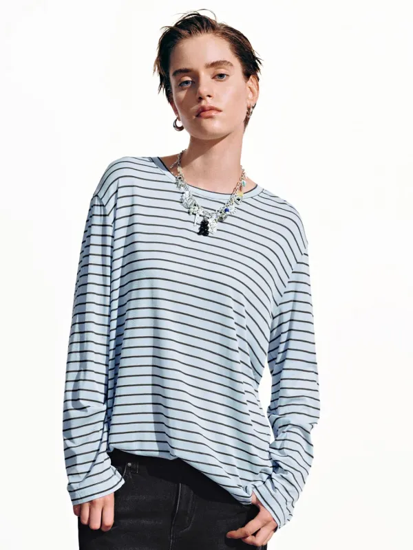 Striped Long Sleeve T-Shirts sold by Urban Revivo