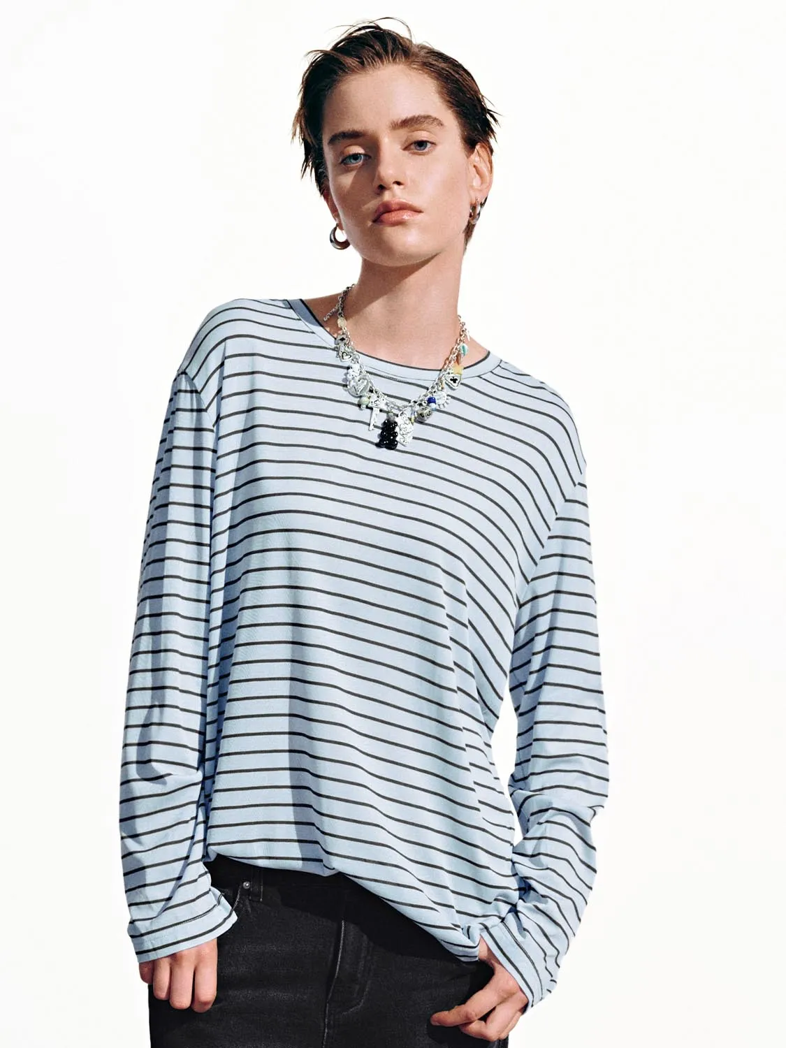 Striped Long Sleeve T-Shirts sold by Urban Revivo