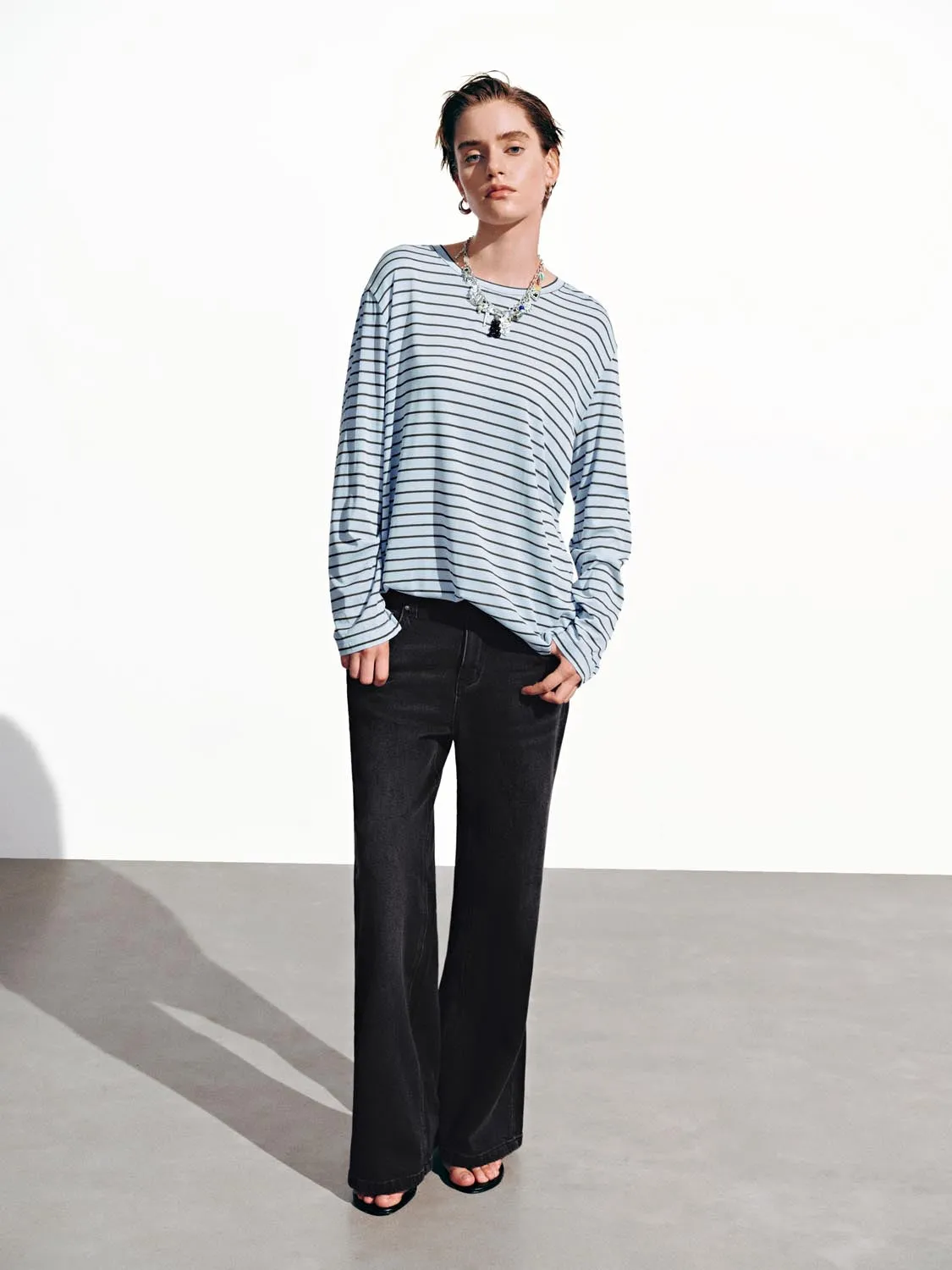 Striped Long Sleeve T-Shirts sold by Urban Revivo product image thumbnail 5