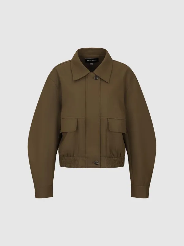 Balloon Sleeve Bomber Jackets sold by Urban Revivo