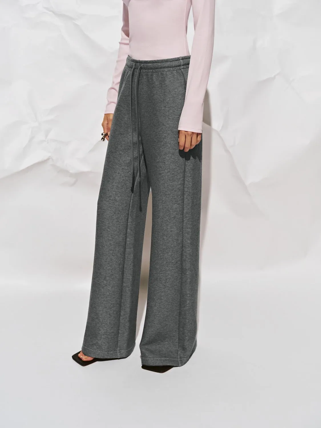 Drawstring Flare Pants sold by Urban Revivo product image thumbnail 3
