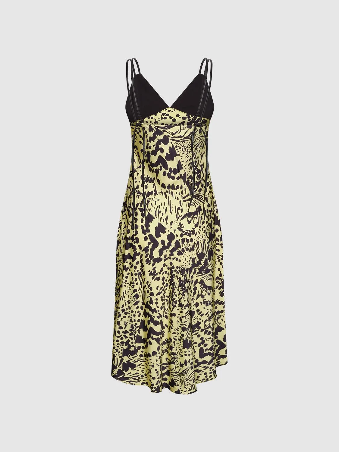 Printed Skinny Strap Spliced Midi Dresses sold by Urban Revivo product image thumbnail 2