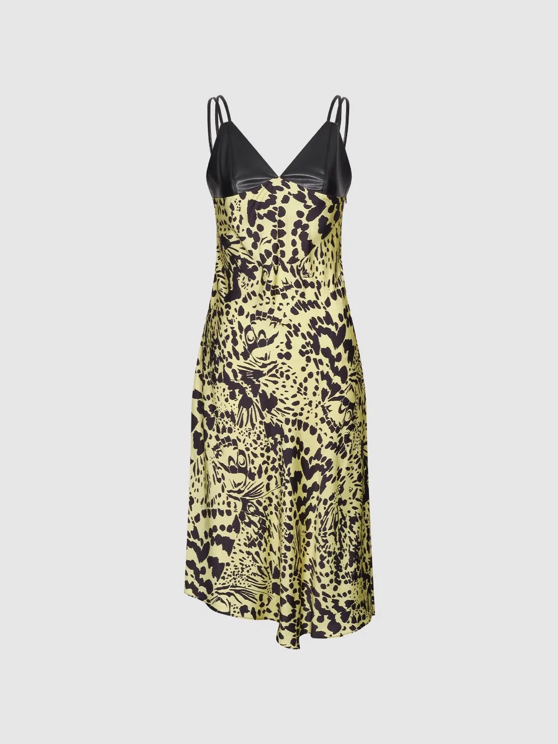 Printed Skinny Strap Spliced Midi Dresses sold by Urban Revivo product image thumbnail 4