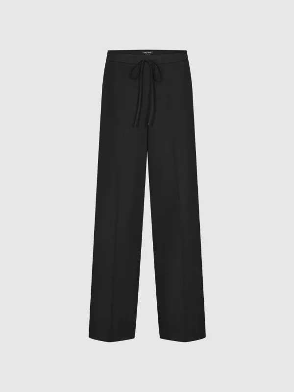 Tie Detail Wide Leg Pants sold by Urban Revivo