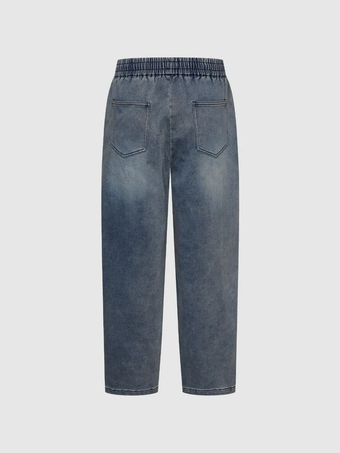 Tie Front Pull On Wide Leg Jeans sold by Urban Revivo product image thumbnail 2