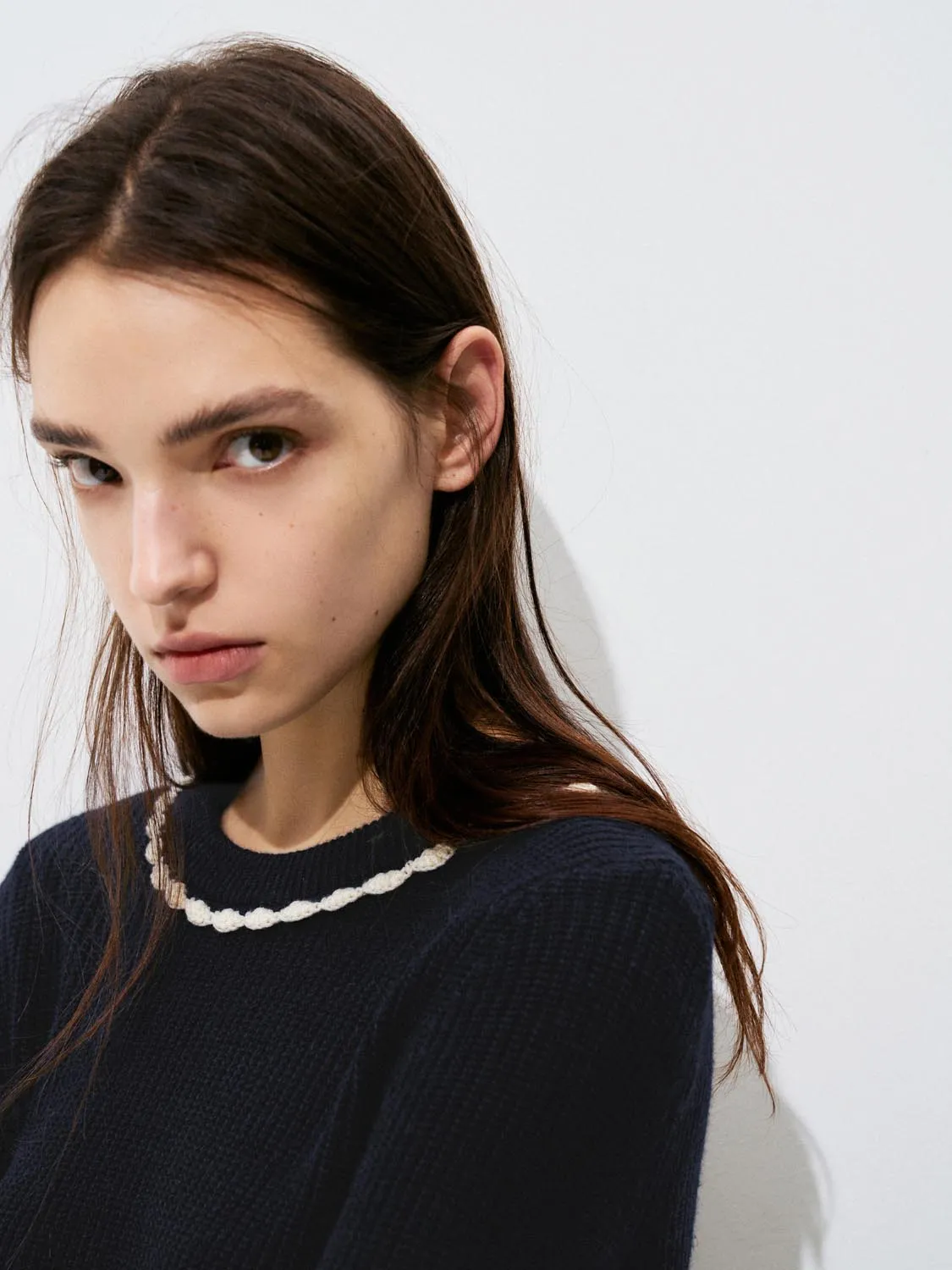 Scallop Hem Knitted T-Shirts sold by Urban Revivo product image thumbnail 3