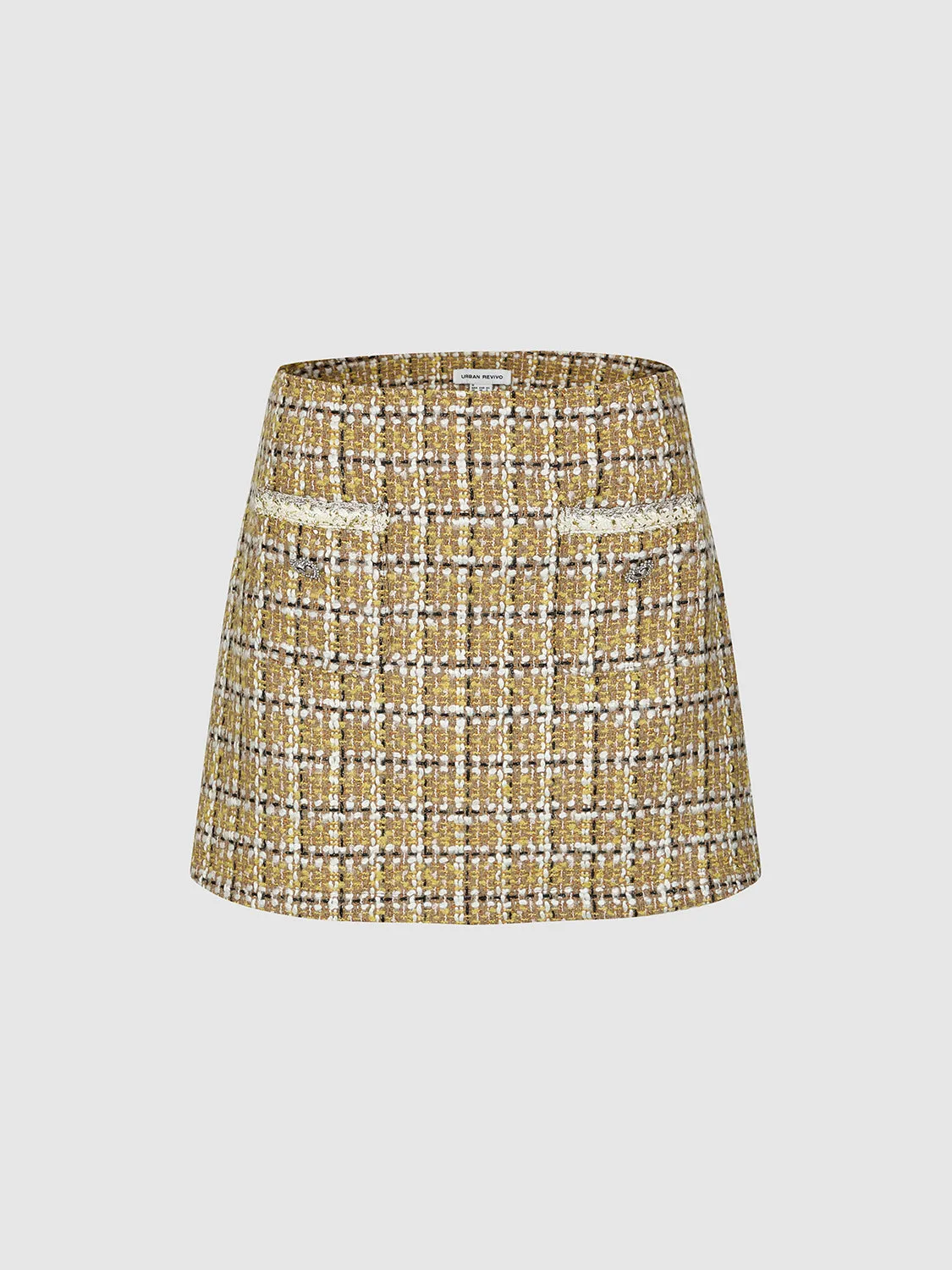 Tweed A-Line Mini Skirts sold by Urban Revivo