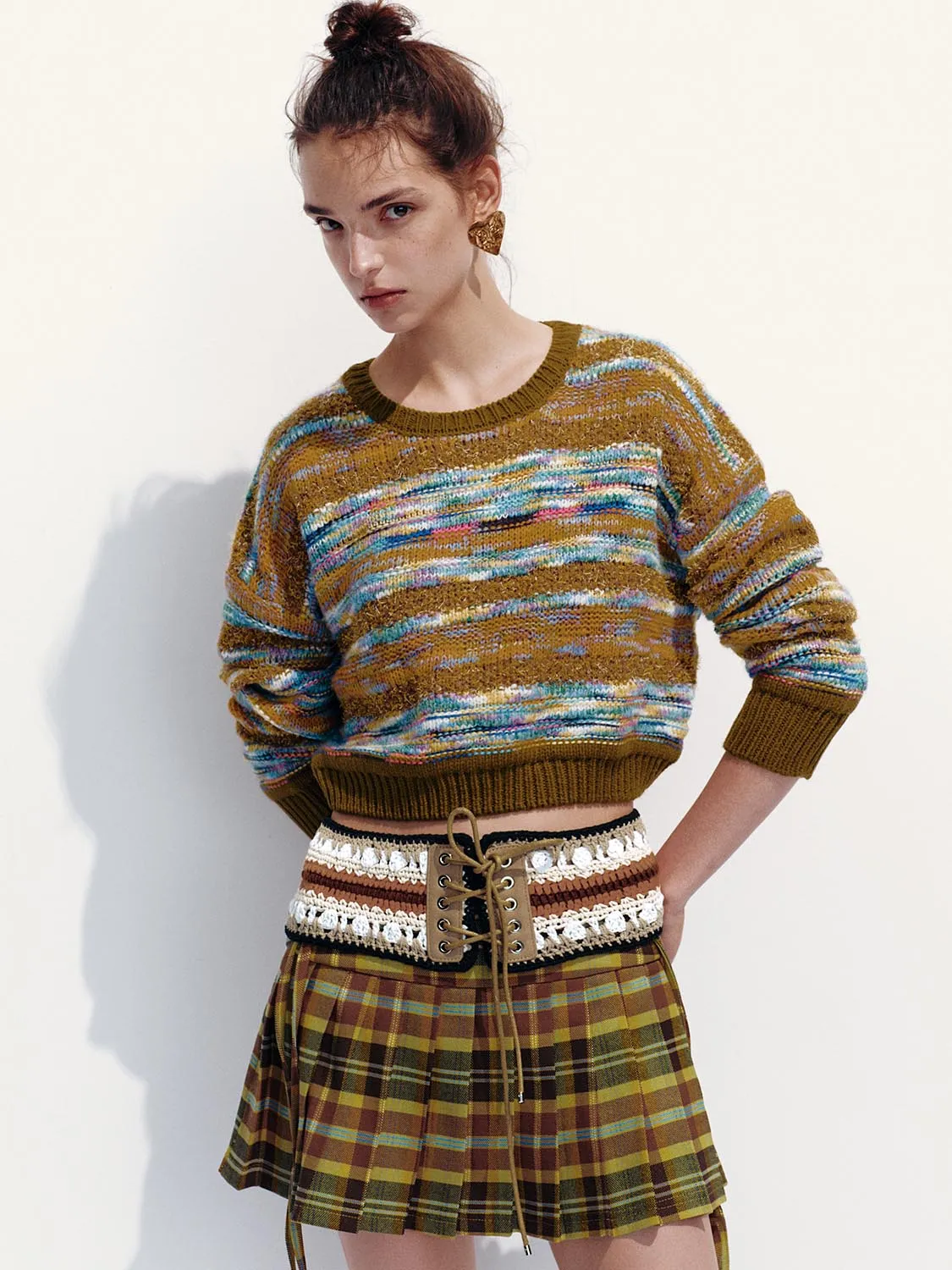 Long Sleeve Mix Knitted T-Shirts sold by Urban Revivo