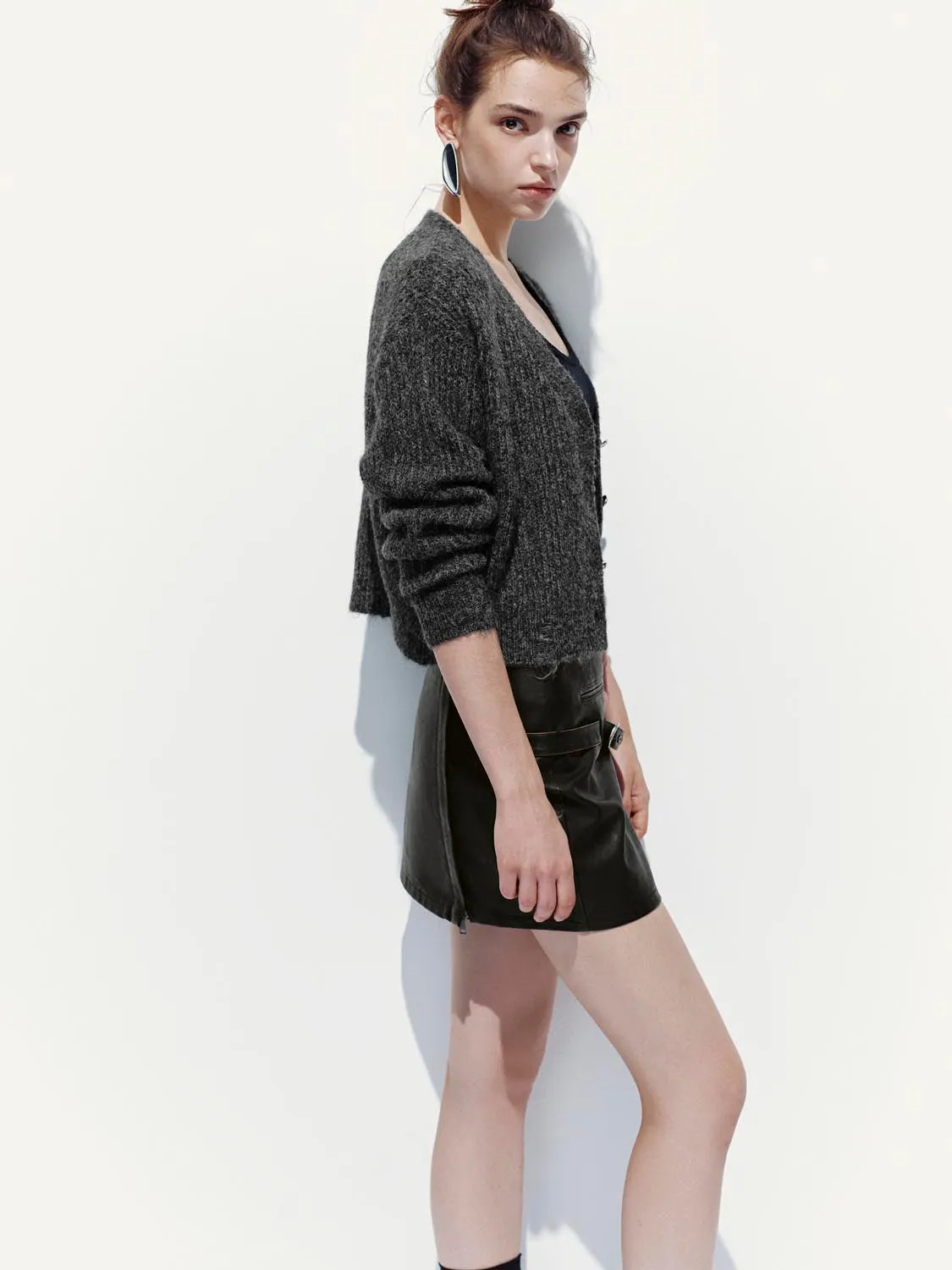 V-Neck Knitted Cardigans sold by Urban Revivo product image thumbnail 2
