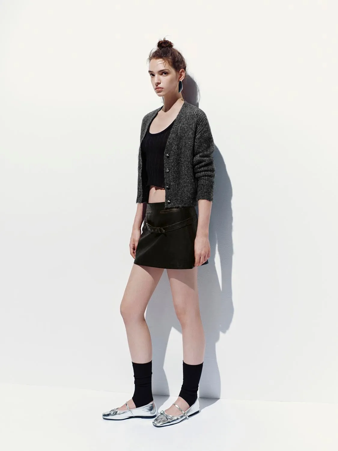 V-Neck Knitted Cardigans sold by Urban Revivo product image thumbnail 4