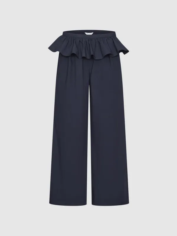 Layered Ruffle Wide Leg Pants sold by Urban Revivo