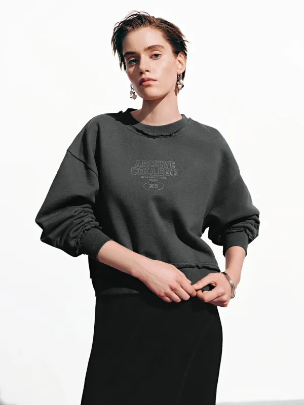Balloon Sleeve Printed Sweatshirts sold by Urban Revivo