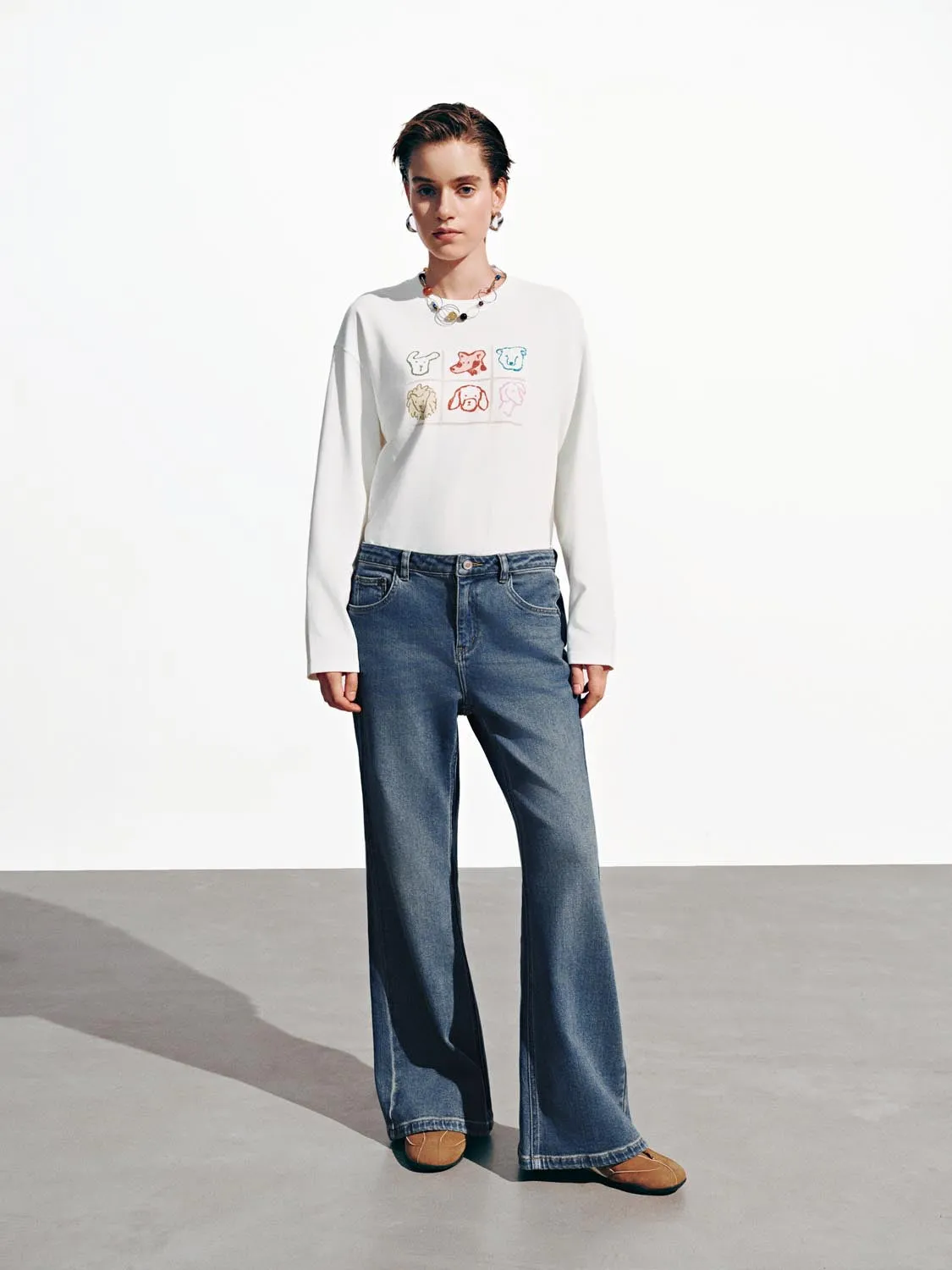 Printed Long Sleeve T-Shirts sold by Urban Revivo product image thumbnail 4