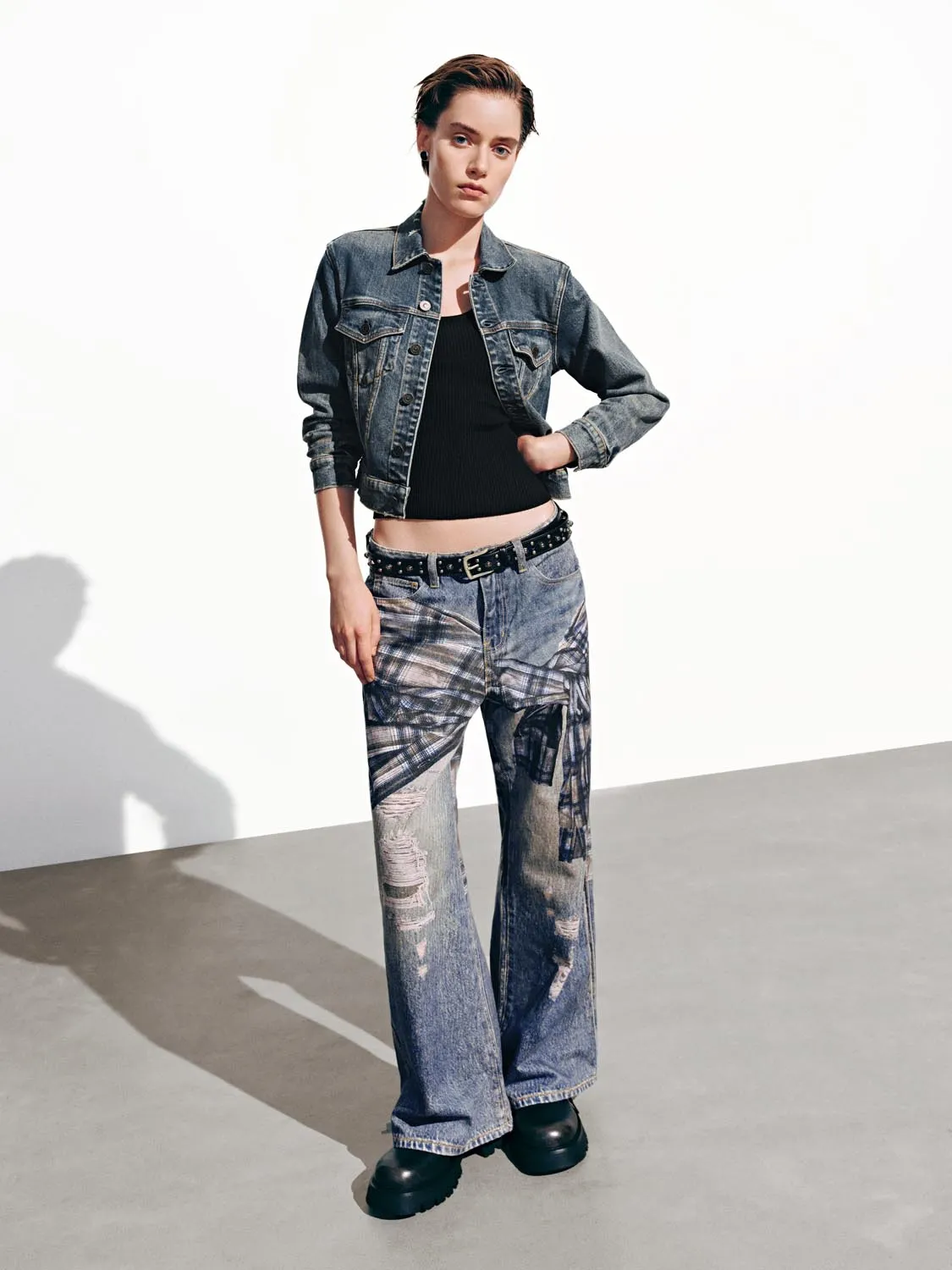 Button Up Slim Denim Jackets sold by Urban Revivo product image thumbnail 4