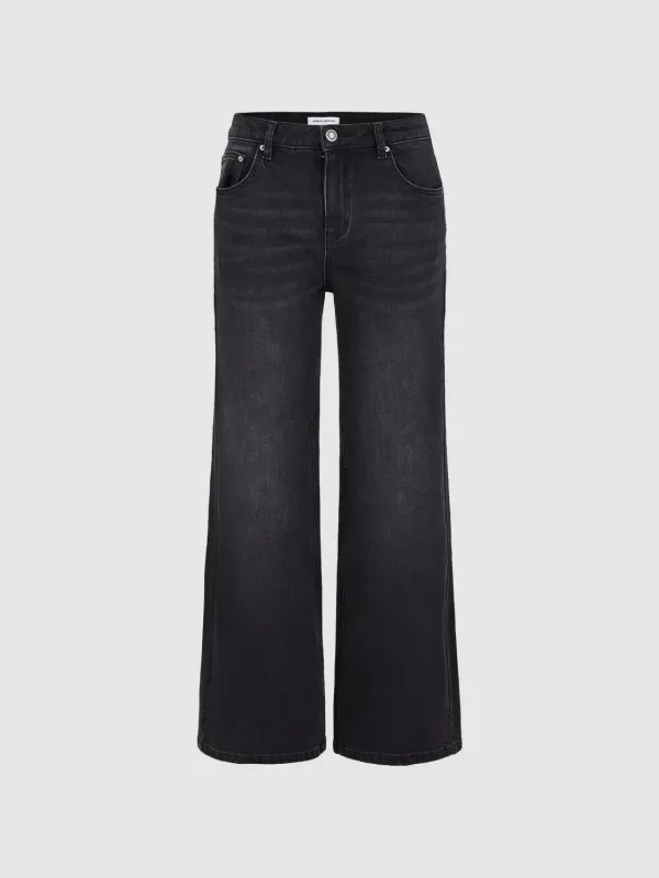 Flare Leg Jeans sold by Urban Revivo