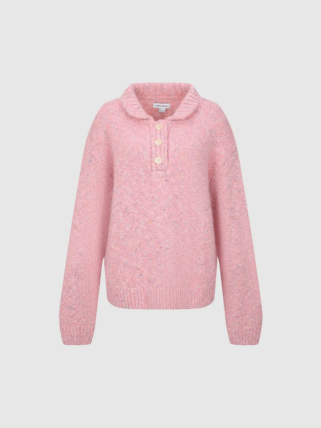 Henley Neck Thick Knitted T-Shirts sold by Urban Revivo product image thumbnail 4