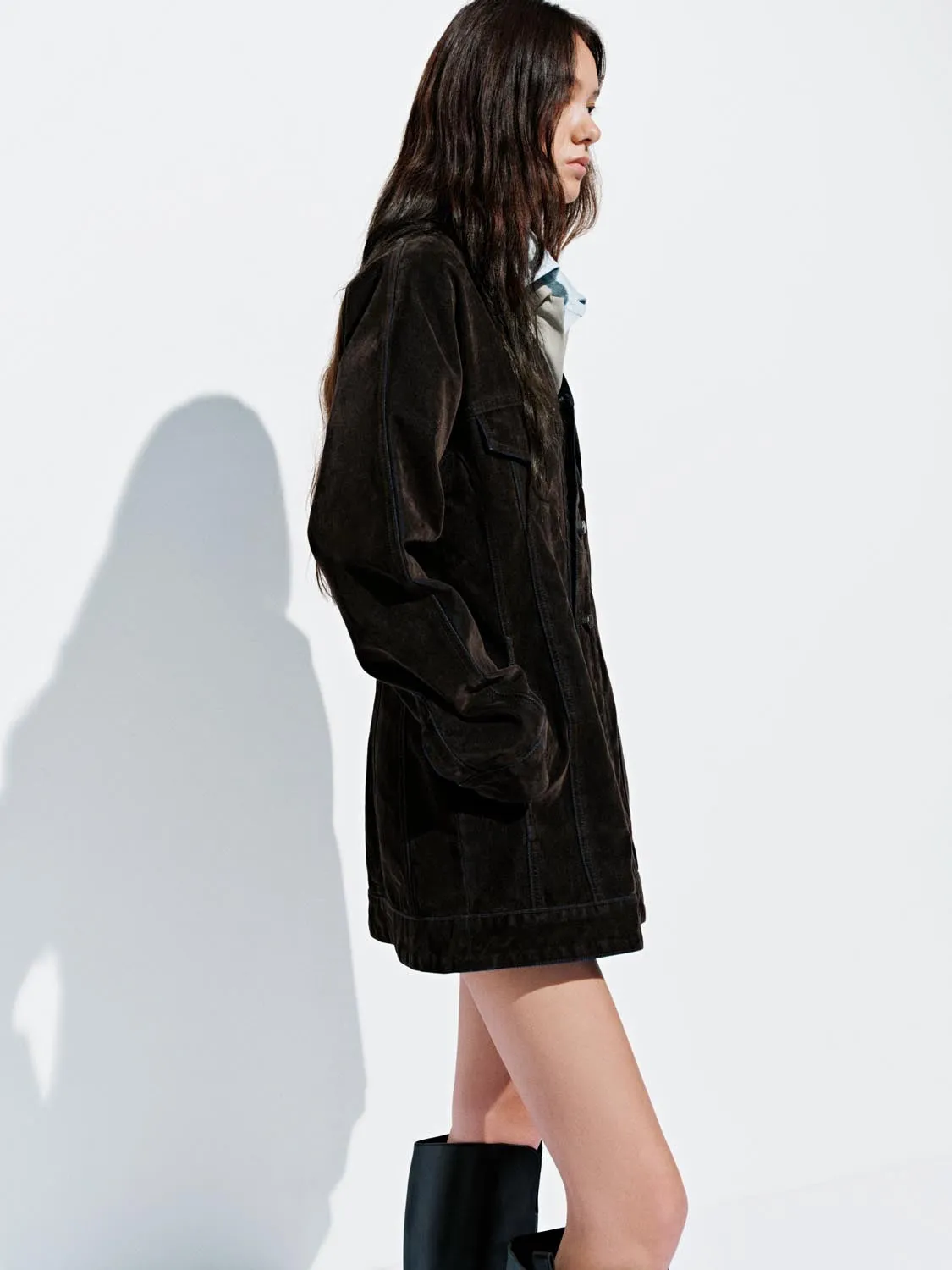 V-Neck Button Up Denim Jackets sold by Urban Revivo product image thumbnail 2