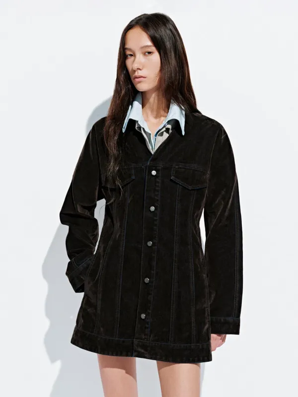 V-Neck Button Up Denim Jackets sold by Urban Revivo