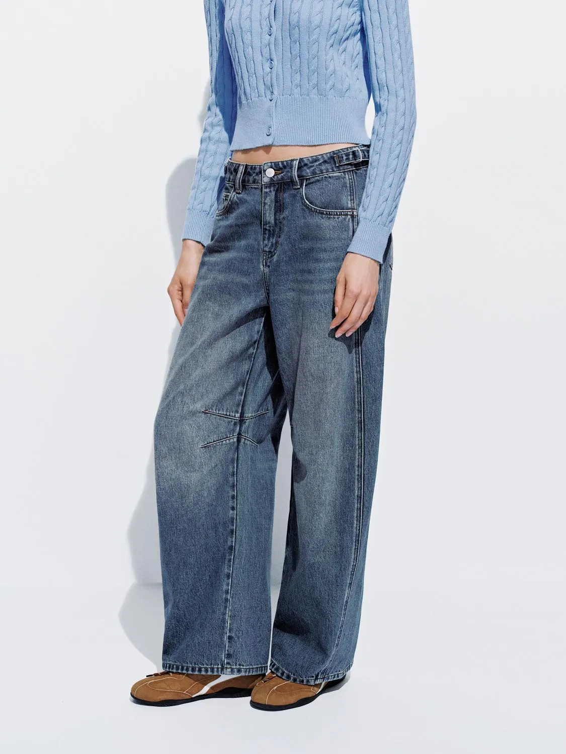 Loose Fit Barrel Jeans sold by Urban Revivo product image thumbnail 3