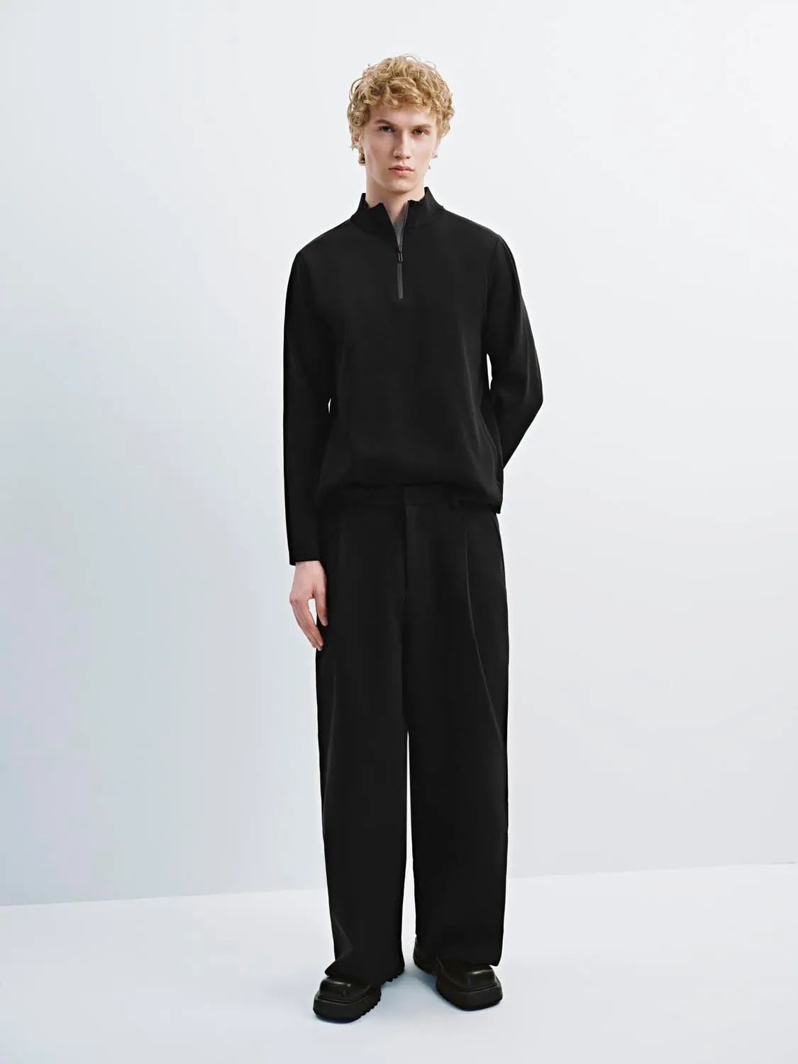 Long Sleeve Polo Knitted T-Shirts sold by Urban Revivo product image thumbnail 5