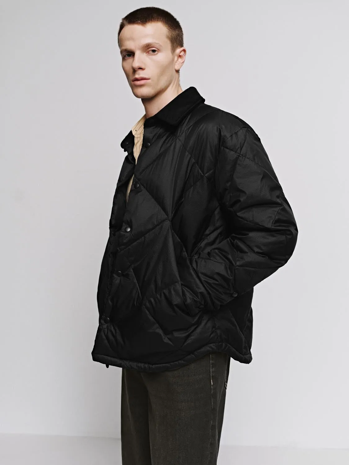 Collared Puffer Padded Jackets sold by Urban Revivo product image thumbnail 2