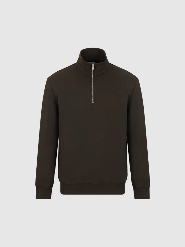 Stand Collar Half Zip Sweatshirts sold by Urban Revivo
