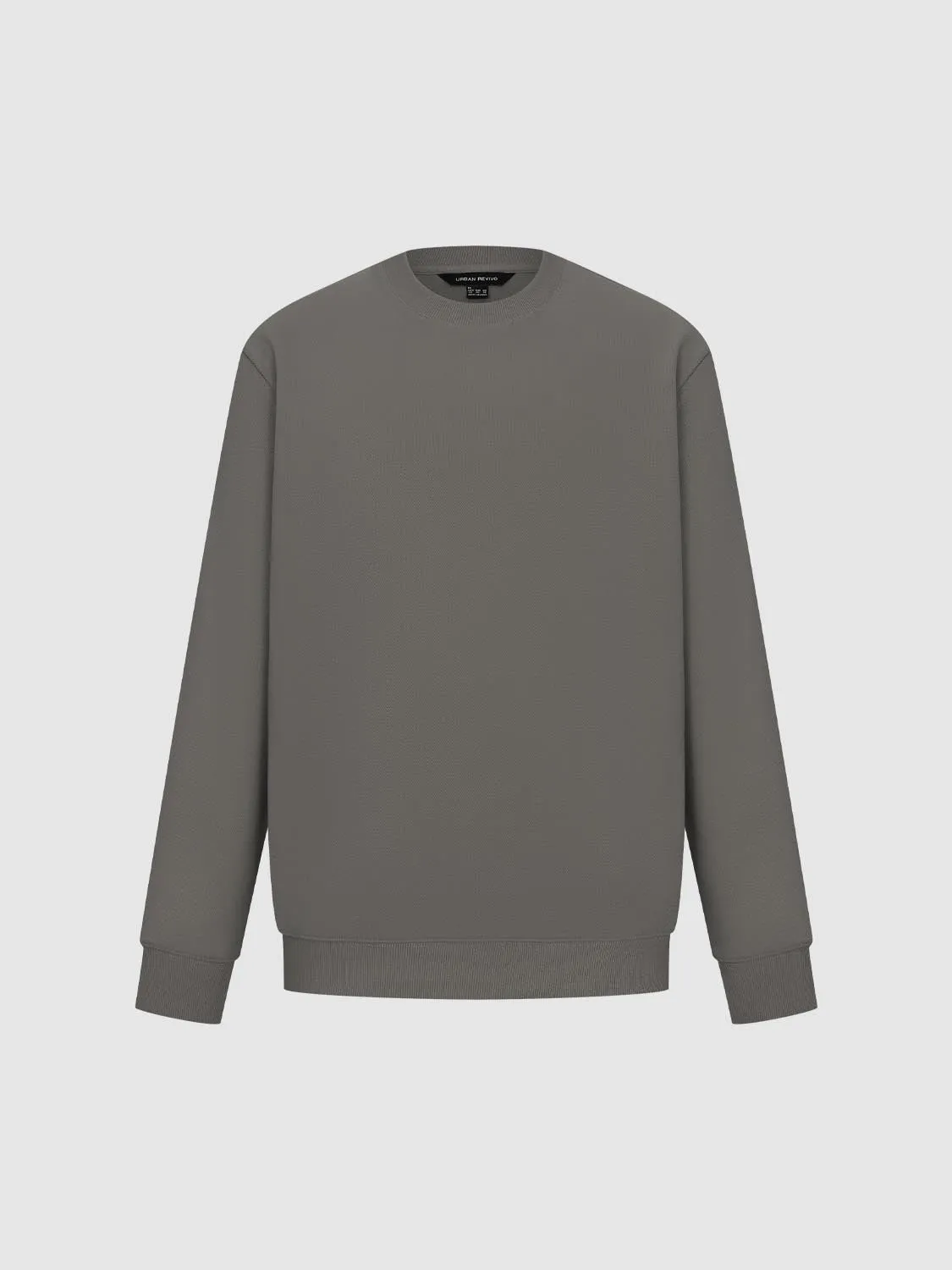 Crew Neck Sweatshirts sold by Urban Revivo product image thumbnail 4