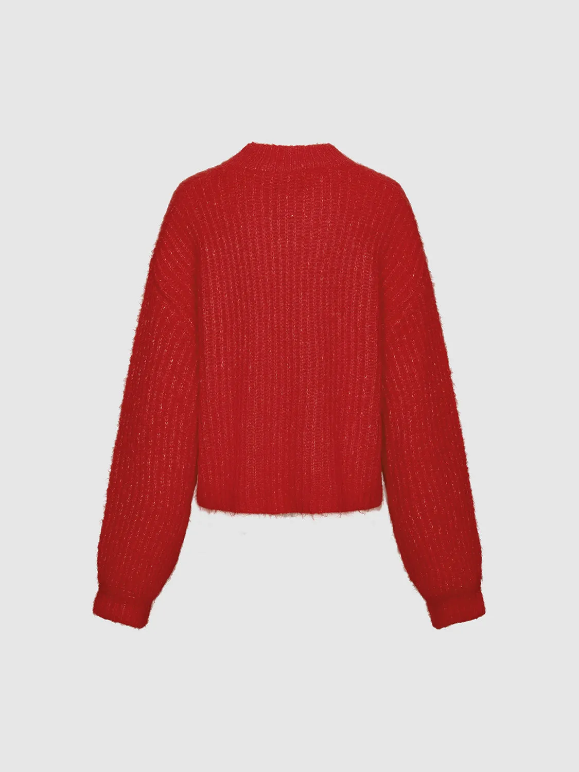 Oversize Long Sleeve Knitted T-Shirts sold by Urban Revivo product image thumbnail 2