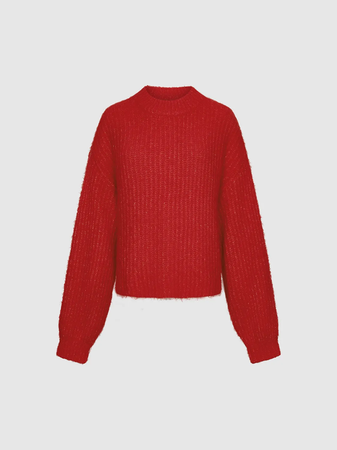 Oversize Long Sleeve Knitted T-Shirts sold by Urban Revivo product image thumbnail 4