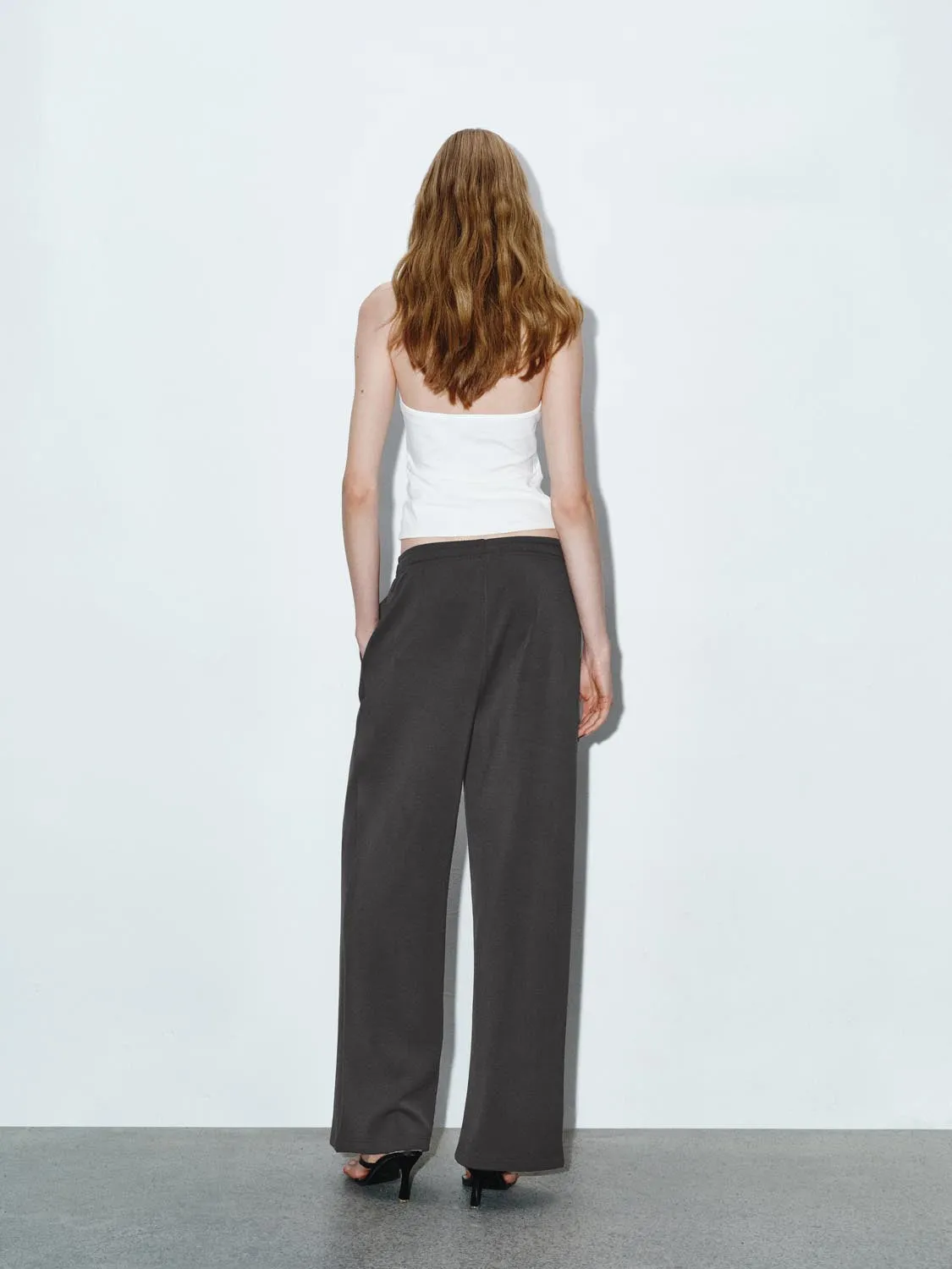 Pull On Wide Leg Pants sold by Urban Revivo product image thumbnail 4
