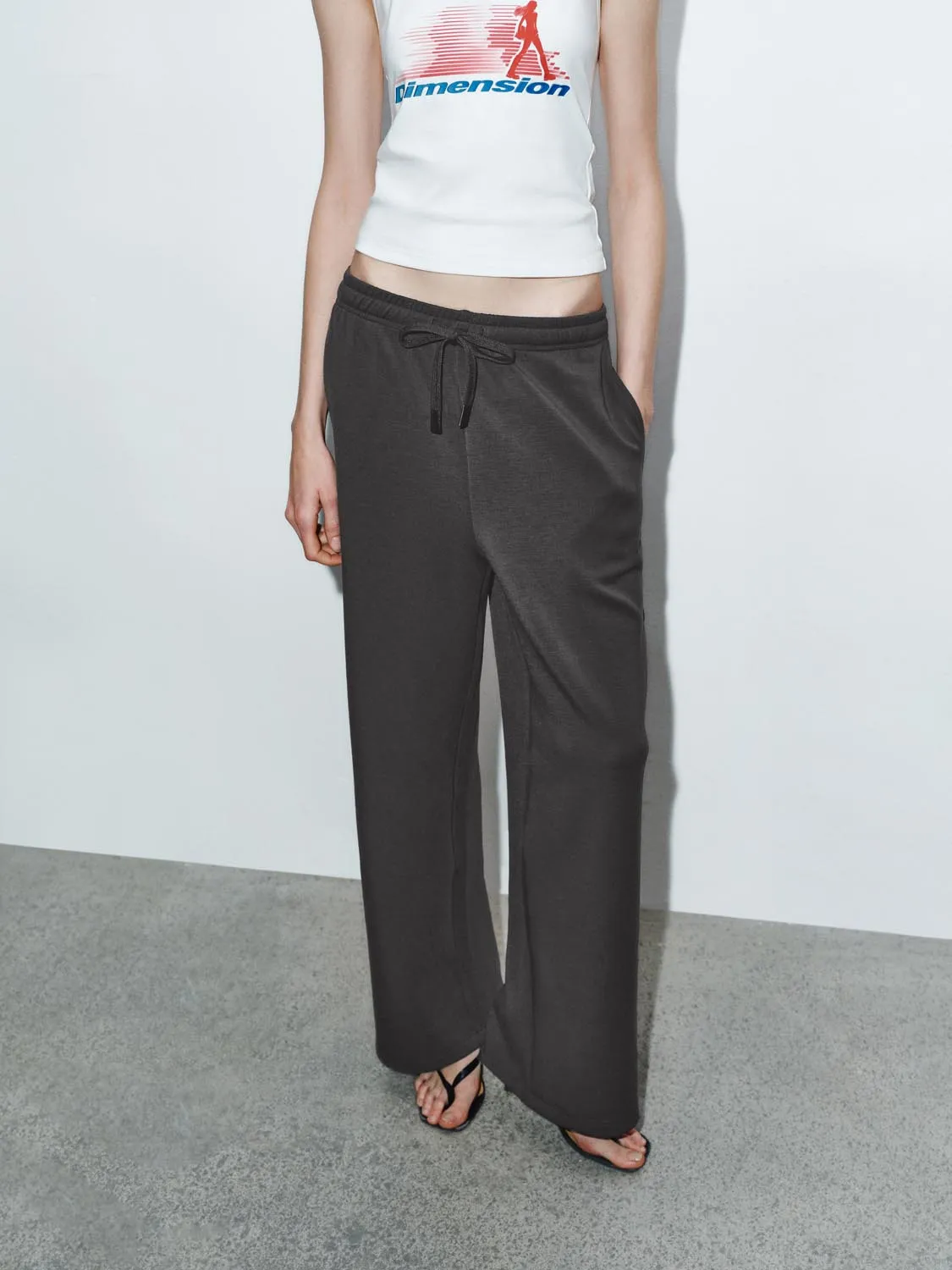 Pull On Wide Leg Pants sold by Urban Revivo product image thumbnail 3