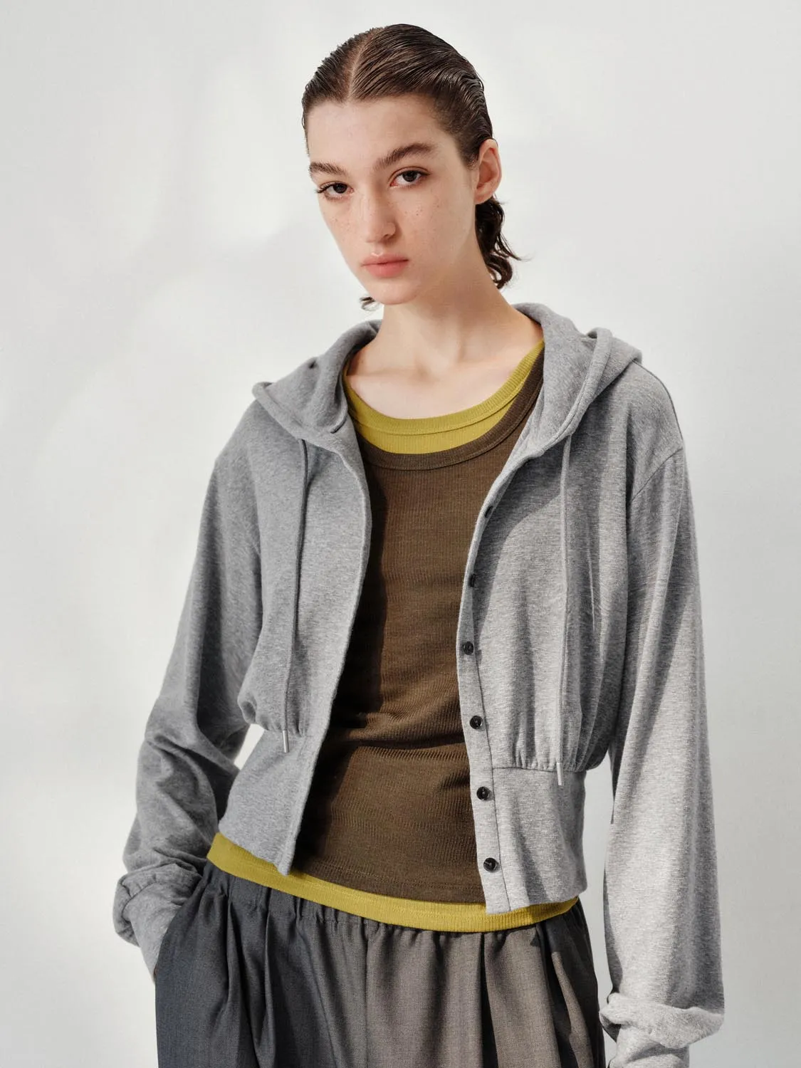 Fitted Waist Hooded Jackets sold by Urban Revivo product image thumbnail 2