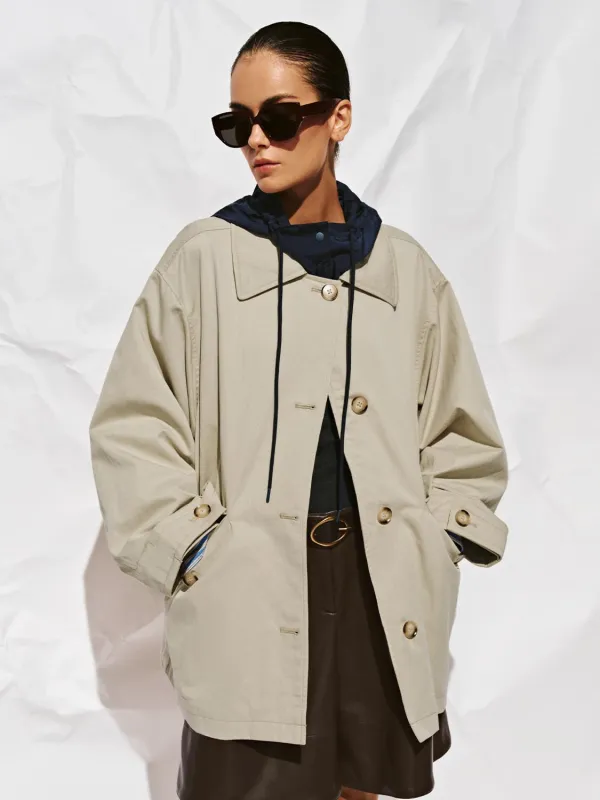 Flap Pocket Trench Coats sold by Urban Revivo