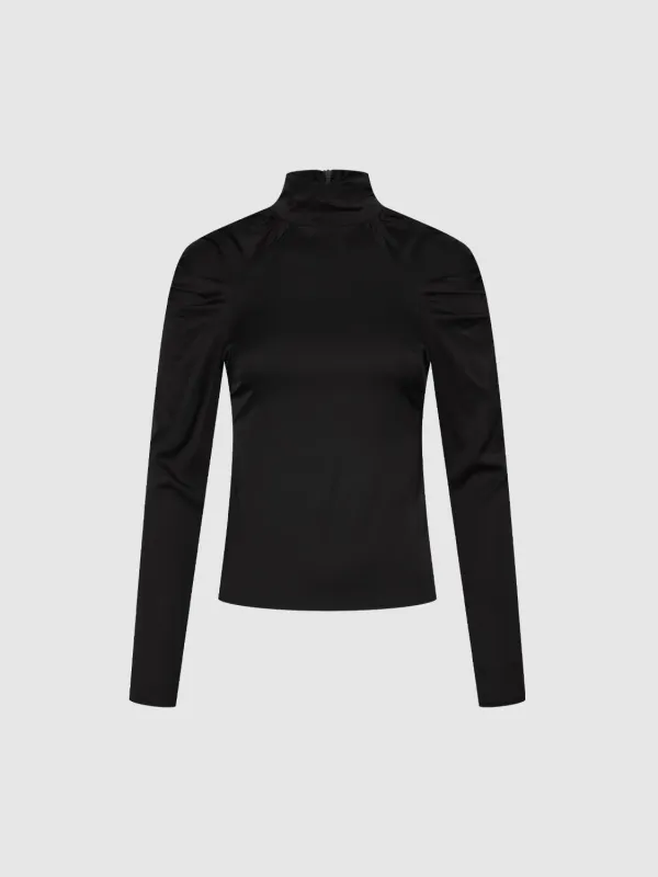 Puff Shoulder Skinny Overhead Shirt sold by Urban Revivo