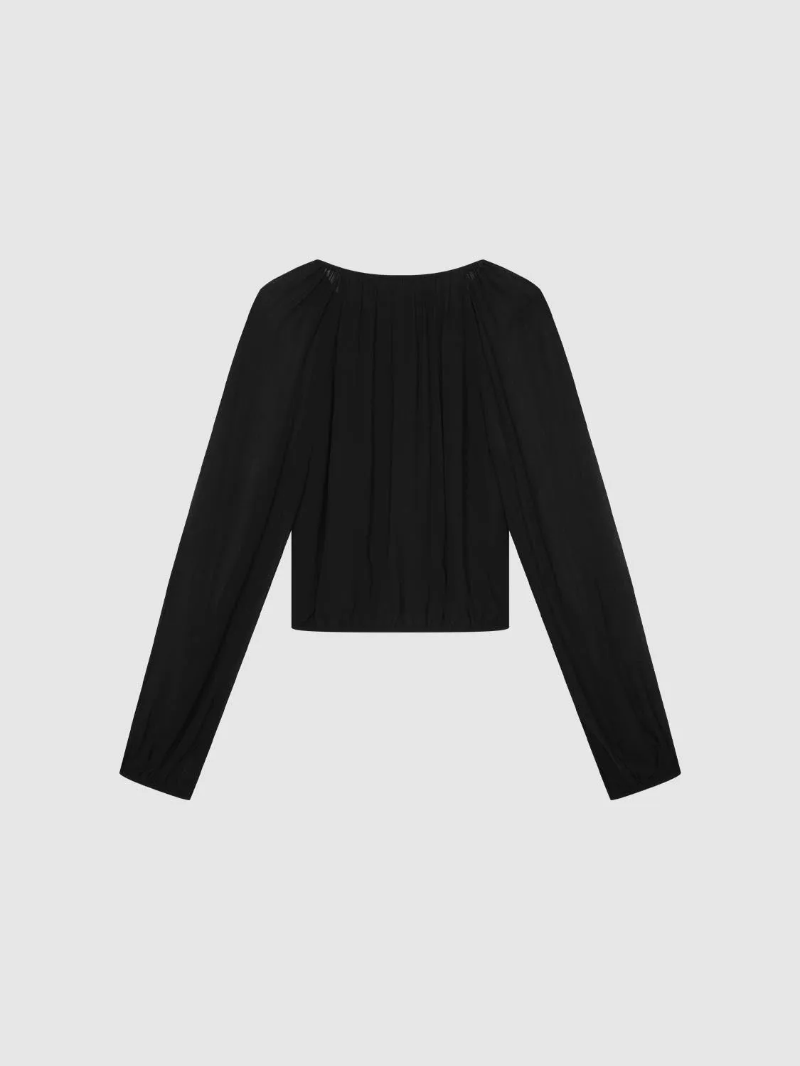 Sheer Sleeve Button Detail Shirts sold by Urban Revivo product image thumbnail 2