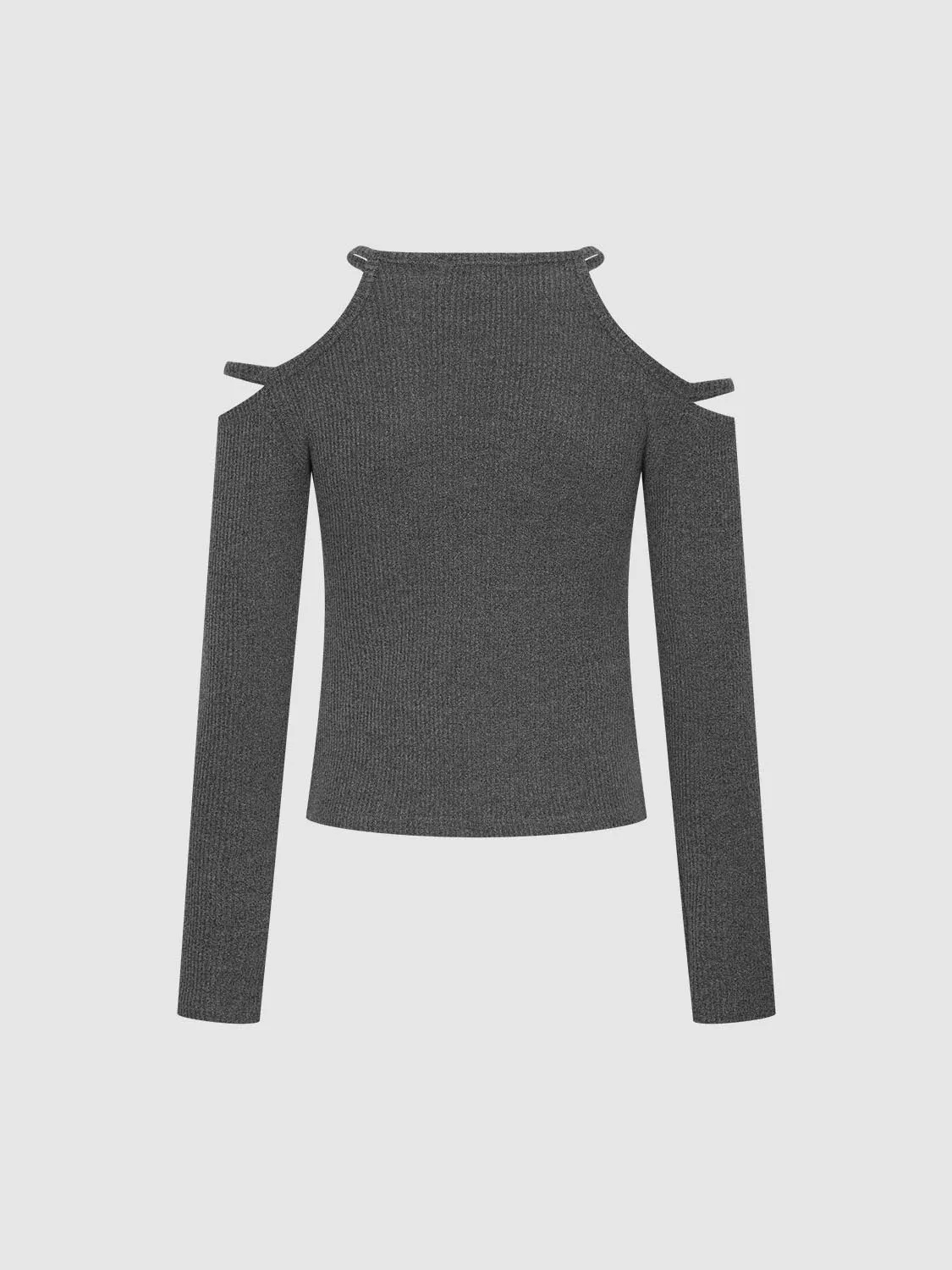 Cut Out Long Sleeve T-Shirts sold by Urban Revivo product image thumbnail 2