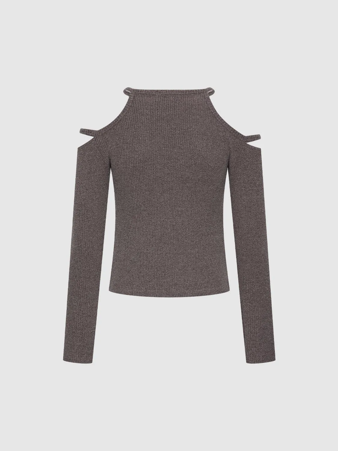 Cut Out Long Sleeve T-Shirts sold by Urban Revivo product image thumbnail 5